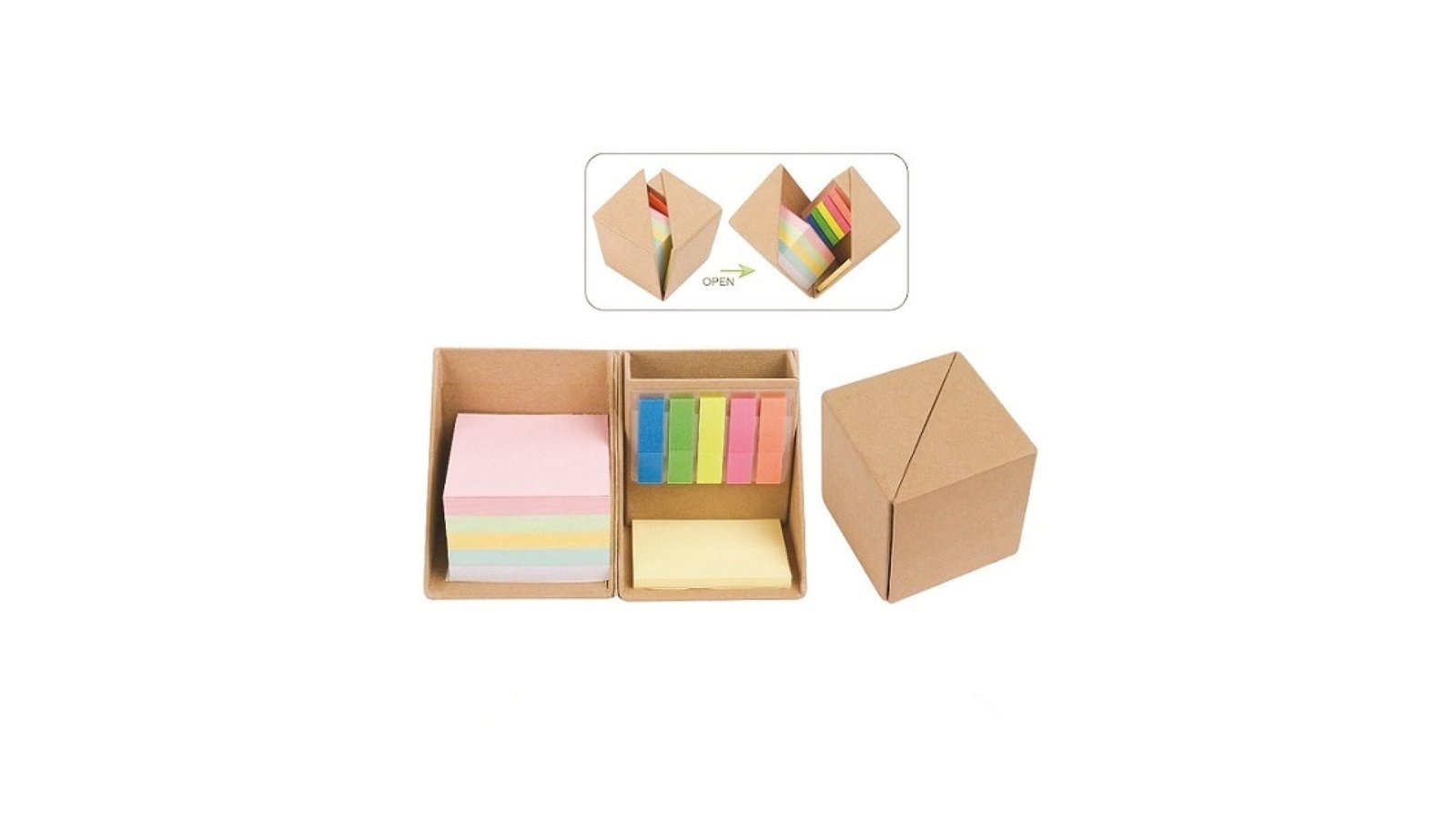 A5 Eco Sticky Memo Paid with Stationery Holder